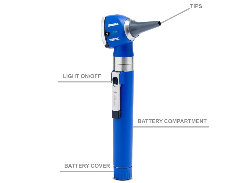 SIGMA-C LED OTOSCOPE - blue - pouch