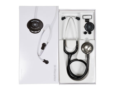 RIESTER DUPLEX 2.0 S/S STETHOSCOPE - adult - black