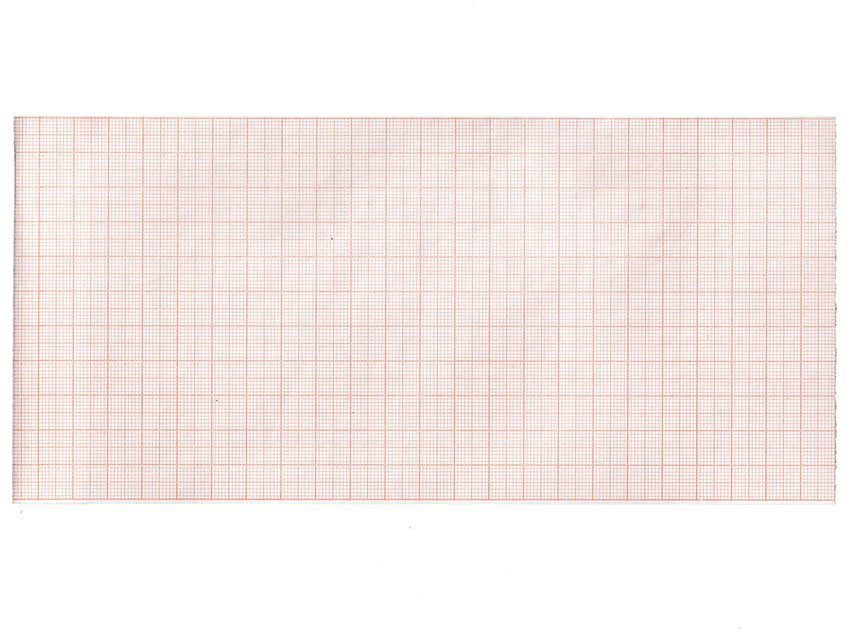 ECG thermal paper 112x23 mm x m roll - orange grid
