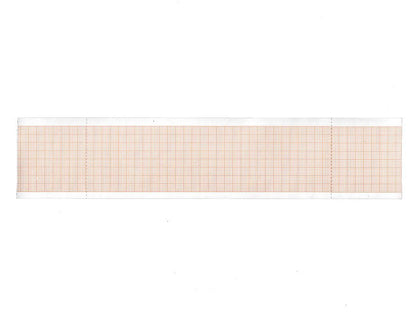 ECG thermal paper 50x25 mm x m roll - orange grid