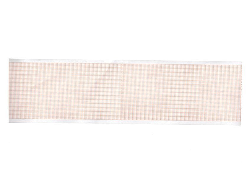 ECG thermal paper 80x25 mm x m roll - orange grid