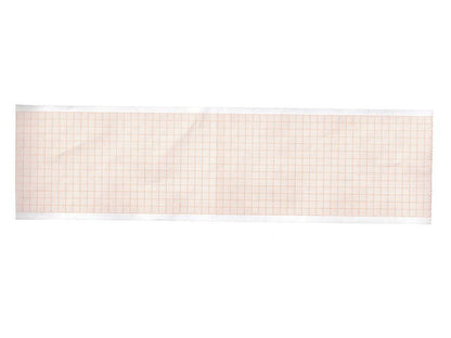 ECG thermal paper 80x25 mm x m roll - orange grid