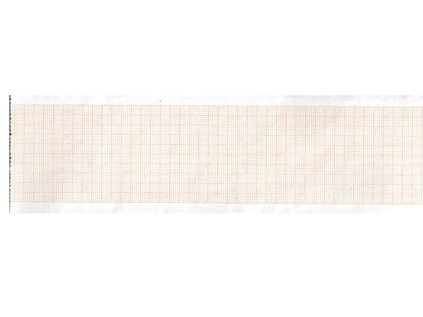 ECG thermal paper 63x30 mm x m roll - orange grid