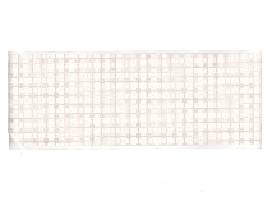 ECG thermal paper 108x23 mm x m roll - orange grid
