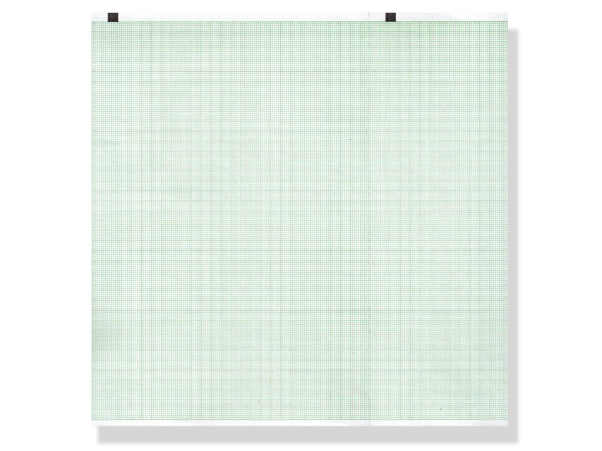 ECG thermal paper 210x140mm x150s pack - green grid