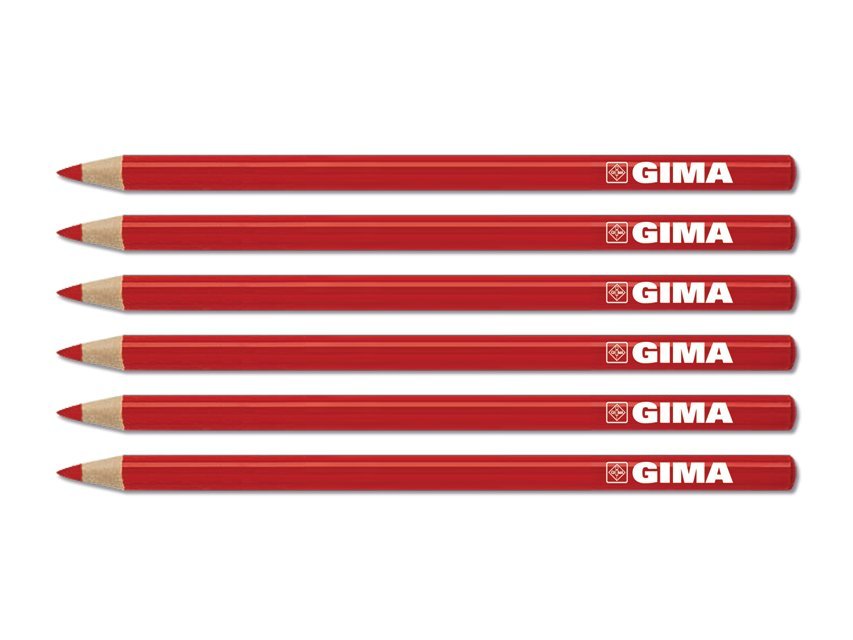GIMA DERMATOGRAPH PENCILS - red