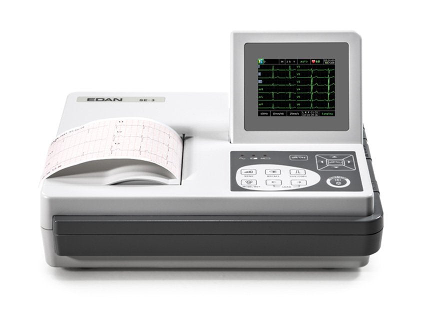 EDAN SE-3 COLOUR ECG - 3 channel with monitor and interpretation