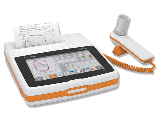 SPIROLAB COLOUR SPIROMETER with 7" touchscreen,SpO2,printer,software
