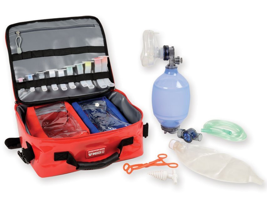 SILICONE RESUSCITATOR KIT with bag - adult