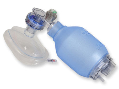 PVC SINGLE USE RESUSCITATOR - child - with Pop-off valve
