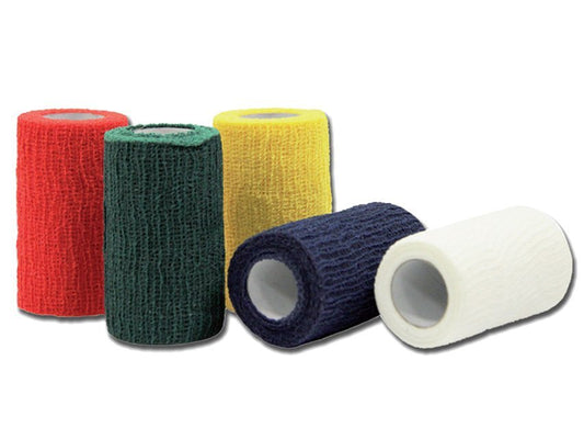 COHESIVE COLOUR BANDAGE 4 m x 10 cm - mixed colours