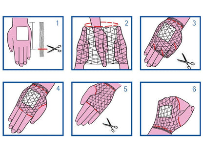 ELASTIC TUBULAR NETTING 2 for wrist and hand