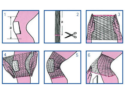 ELASTIC TUBULAR NETTING 5 for foot, knee and leg