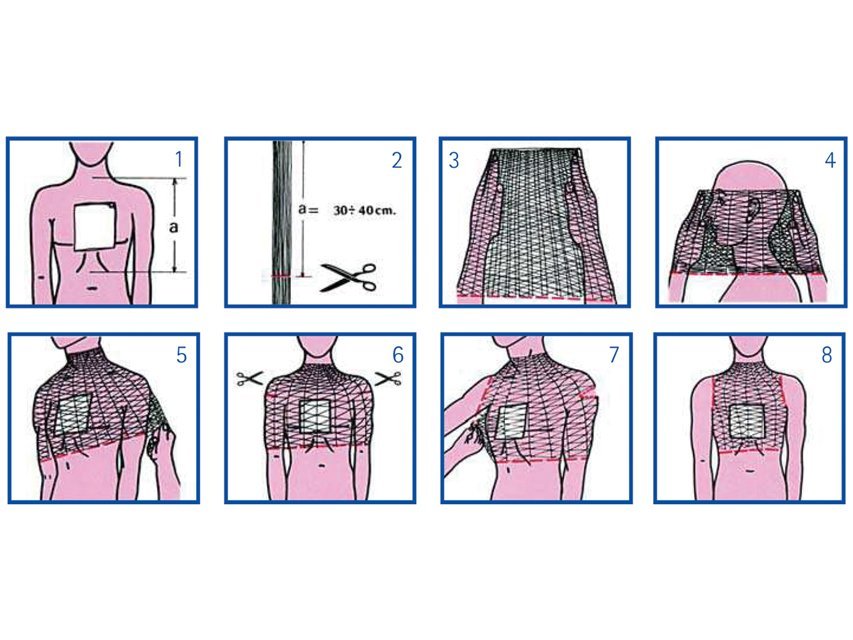 ELASTIC TUBULAR NETTING 9 for shoulder, body, back