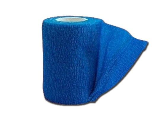 COHESIVE NON WOVEN ELASTIC BANDAGE 4.5 m x 10 cm - blue