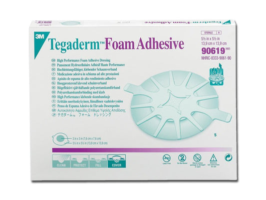 TEGADERM 3M FOAM 14x14 cm - adhesive