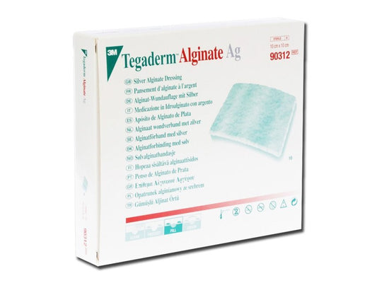 TEGADERM 3M ALGINATE AG with silver 10x10 cm