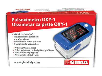 OXY-1 FINGER OXIMETER IT,HR,FI,LV,BG,Arabic