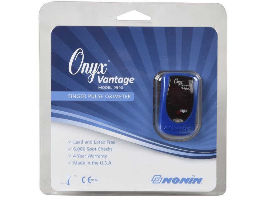 NONIN ONYX VANTAGE PULSE OXIMETER - 9590 - blue