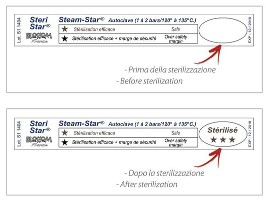 STEAM STAR INDICATOR - autoclave