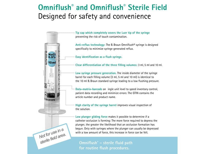 B-BRAUN OMNIFLUSH SYRINGE - 10 ml