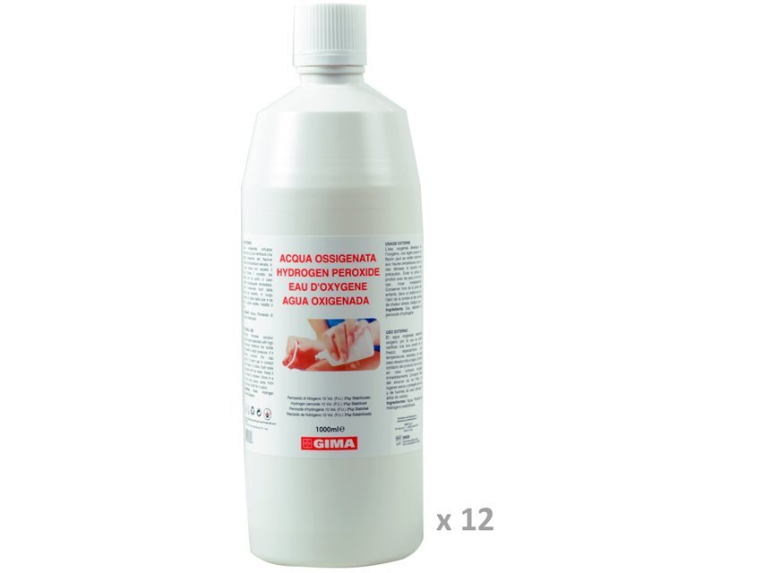 HYDROGEN PEROXIDE - 1 l - label GB,FR,IT,ES