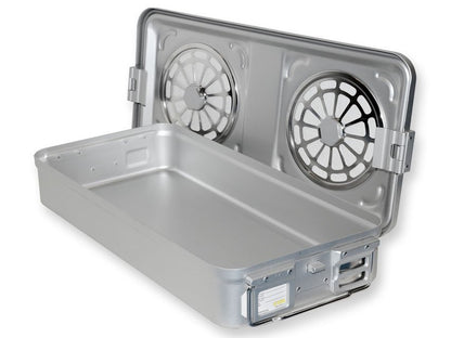 CONTAINER WITH FILTER large h 100 mm - grey