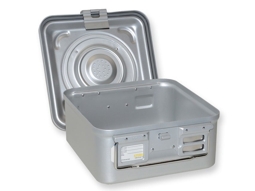 B.S. CONTAINER WITH VALVE small h 135 mm - grey
