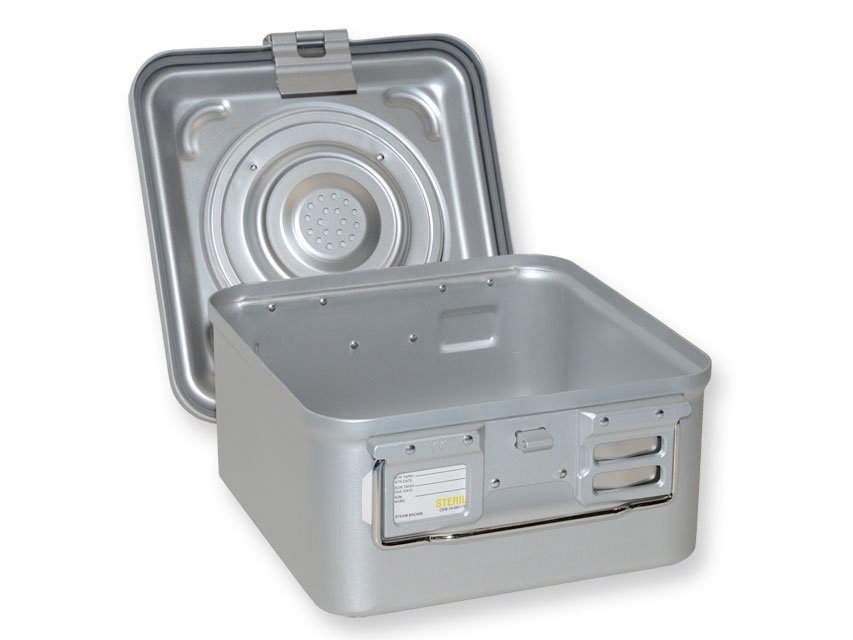B.S. CONTAINER WITH VALVE small h 150 mm - grey