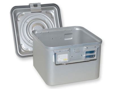 B.S. CONTAINER WITH VALVE small h 200 mm - grey