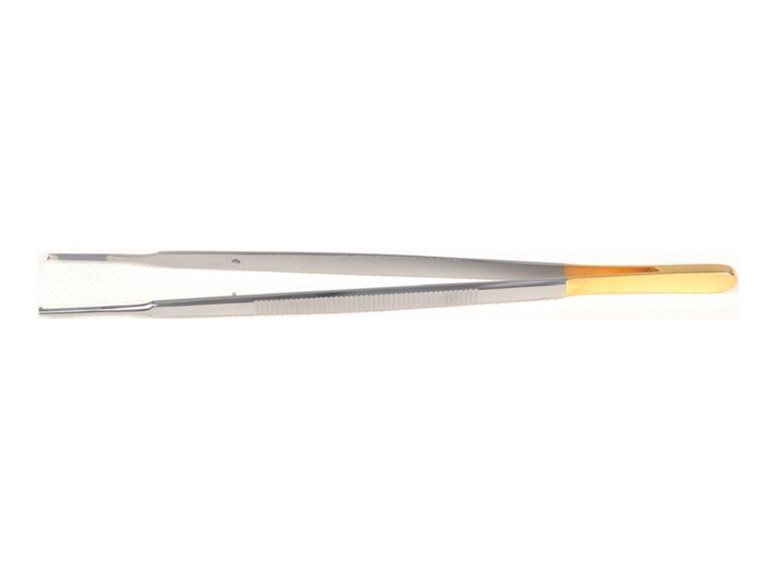 T.C. GOLD GERALD FORCEPS - 17 cm - rough tips