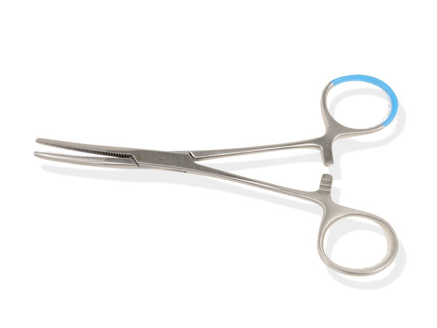 STERILE PEAN FORCEPS - curved - 14 cm