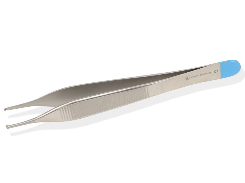 STERILE ADSON TISSUE FORCEPS - straight -12 cm 1x2 teeth