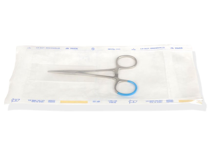 STERILE HAEMOSTATIC HALSTEAD-MOSQUITO FORCEPS - straight - 12.5 cm