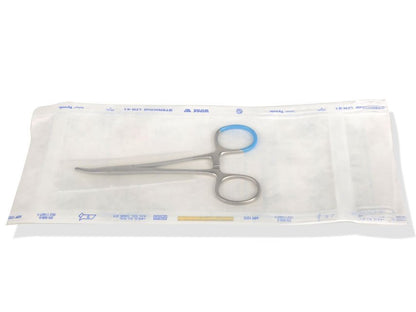 STERILE HAEMOSTATIC HALSTEAD-MOSQUITO FORCEPS - curved - 12.5 cm