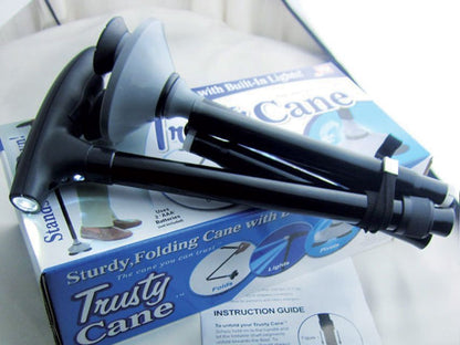 TRUSTY CANE with LED lights - black