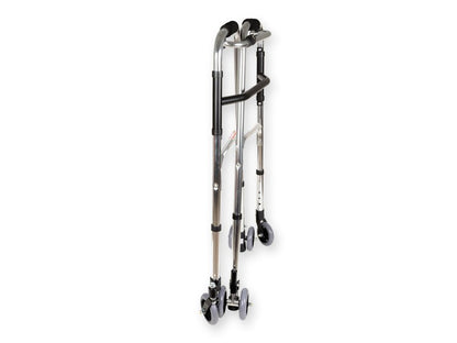 WALKER WITH 4 WHEELS and rear wheel stop