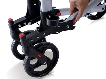 STYLISH ROLLATOR - foldable - silver