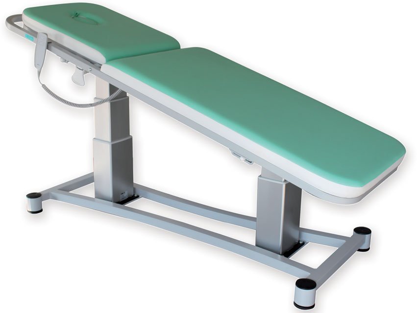 LORD HEIGHT ADJUSTABLE EXAMINATION COUCH with TR/RTR - water green