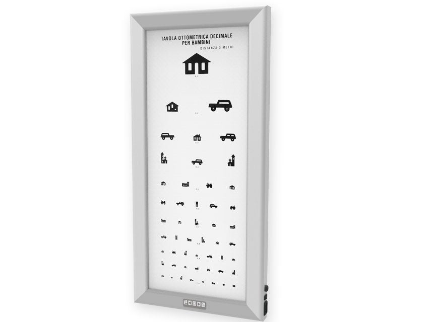 ULTRA SLIM LED OPTOMETRIC CHART - Children