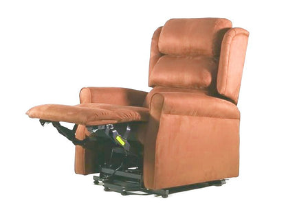 GINEVRA LIFT ARMCHAIR 2 motors - fireproof - brown