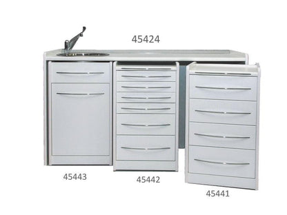 WORKTOP 156 cm - left washbasin