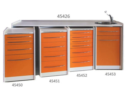 WORKTOP 206 cm - right washbasin