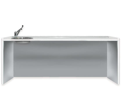 WORKTOP 206 cm - left washbasin