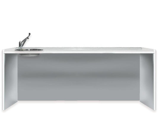 WORKTOP 206 cm - left washbasin