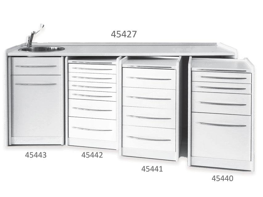 MOBILE UNIT GE416 4 drawers 49 cm - white