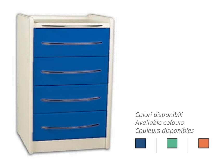 MOBILE UNIT GE416 4 drawers 49 cm - any colour