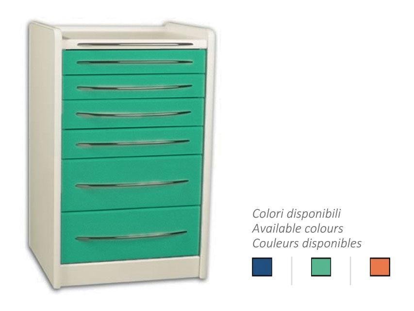 MOBILE UNIT GE419 6 drawers 49 cm - any colour