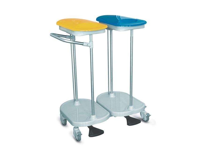 BAG HOLDER TROLLEY foot operated - 2 bags