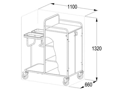 LAUNDRY TROLLEY - laminated